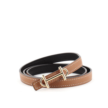 Hermes Gamma Reversible Belt Leather Thin