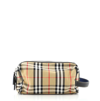 Burberry Cosmetic Pouch Vintage Check Canvas