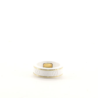 Gucci Icon Ring GG Zirconia with 18K Yellow Gold