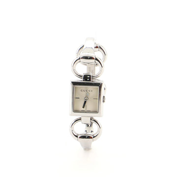 Gucci Tornabuoni Square Quartz Watch Stainless Steel 19
