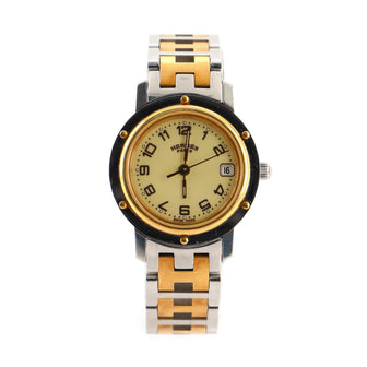 Clipper Quartz Watch Stainless Steel and Plated Metal 24