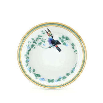 Hermes Toucans Salad Plate Printed Porcelain
