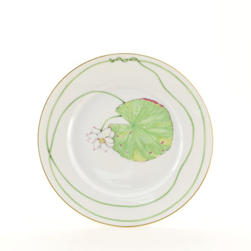 Hermes Nil Dessert Plate Printed Porcelain