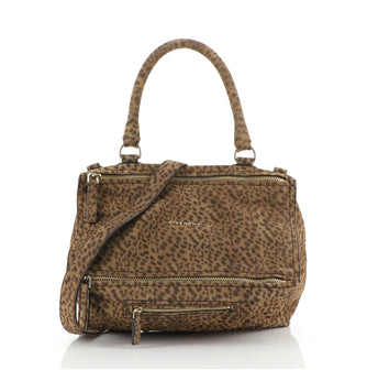 Givenchy Pandora Bag Printed Suede Medium