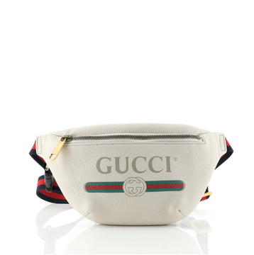 Gucci Logo Belt Bag Printed Leather Small