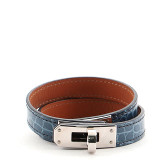 Hermes Kelly Double Tour Bracelet Shiny Alligator