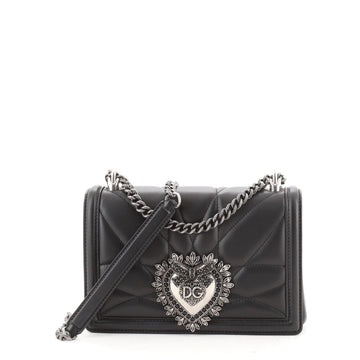 Dolce & Gabbana Devotion Crossbody Bag Quilted Leather Medium