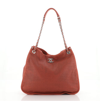 Chanel Up In The Air Tote Perforated Leather