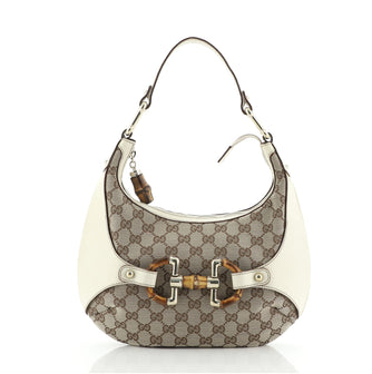 Gucci Amalfi Hobo GG Canvas with Leather Small