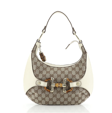 Gucci Amalfi Hobo GG Canvas with Leather Small