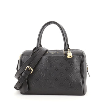 Louis Vuitton Speedy Bandouliere NM Handbag Monogram Empreinte Leather 25