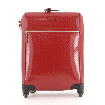 Gucci Trolley Rolling Luggage Microguccissima Patent
