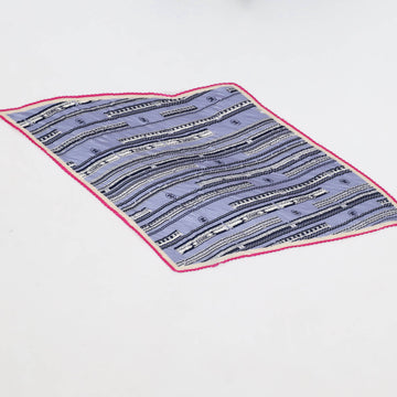 Chanel CC Logo Scarf Pleated Printed Silk