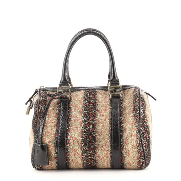 Fendi Boston Bag Sequins with Patent Leather Medium