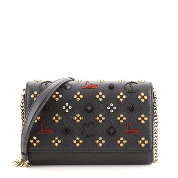 Christian Louboutin Paloma Clutch Embellished Leather Small