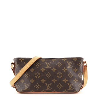 Louis Vuitton Trotteur Handbag Monogram Canvas