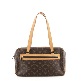 Louis Vuitton Cite Handbag Monogram Canvas GM