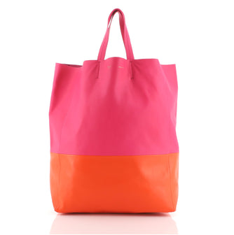 Celine Vertical Bi-Cabas Tote Leather Large