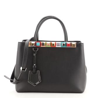Fendi 2Jours Bag Studded Leather Petite