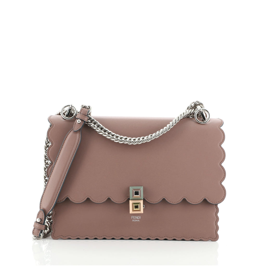 Fendi Kan I Bag Leather Medium Pink 62218186