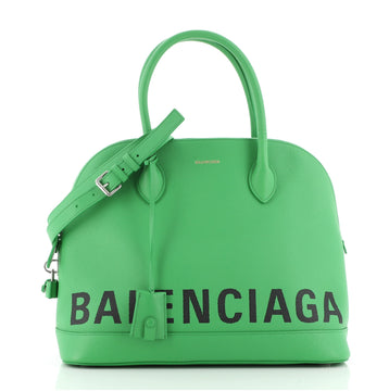 Balenciaga Logo Ville Bag Leather Medium