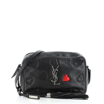 Saint Laurent Lou Camera Bag Heart Stitched Leather Small