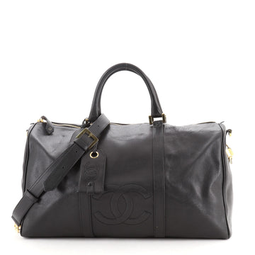 Chanel Vintage CC Weekender Bag Caviar Large