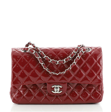 Chanel Classic Double Flap Bag Quilted Patent Medium