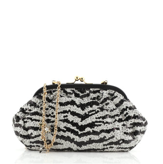 Dolce & Gabbana Star Frame Clutch Sequins Small