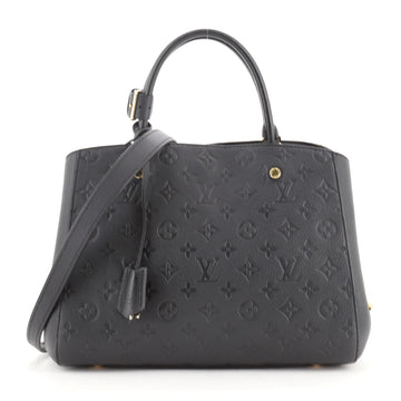 Louis Vuitton Montaigne Handbag Monogram Empreinte Leather MM