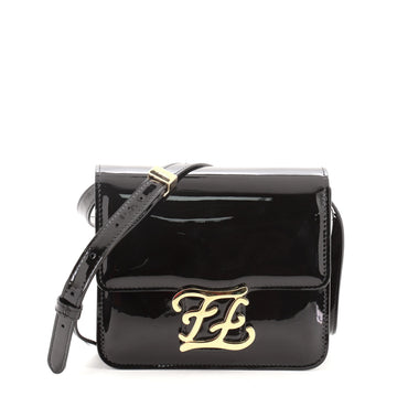 Fendi Karligraphy Crossbody Bag Patent