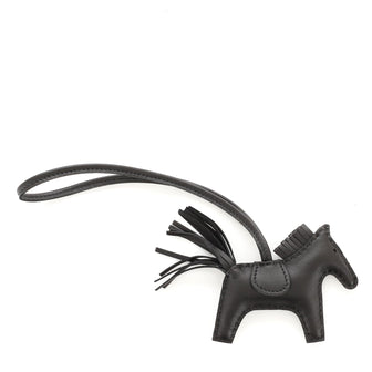 Hermes So Black GriGri Rodeo Bag Charm Leather PM
