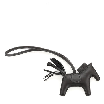 Hermes So Black GriGri Rodeo Bag Charm Leather PM