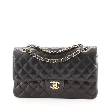 Chanel Vintage Classic Double Flap Bag Quilted Lambskin Medium