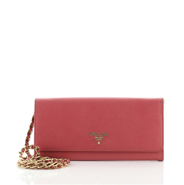 Prada Wallet on Chain Saffiano Leather
