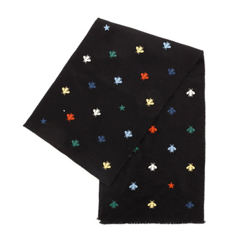 Gucci Bees and Stars Scarf Cashmere and Silk Blend