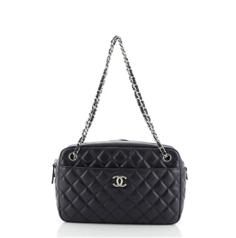 Chanel Camera Case Bag Quilted Lambskin Medium