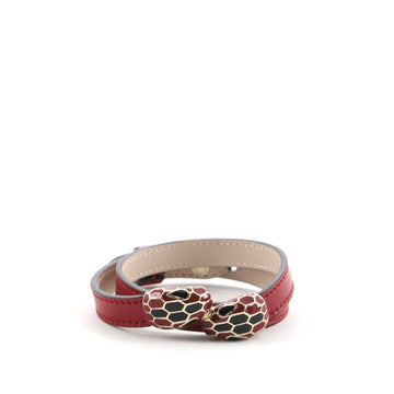 Bvlgari Serpenti Forever Double Wrap Leather