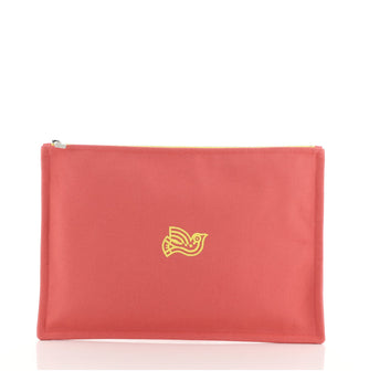 Hermes Flat Yachting Pouch Toile GM