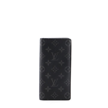 Louis Vuitton Brazza Wallet Monogram Eclipse Canvas