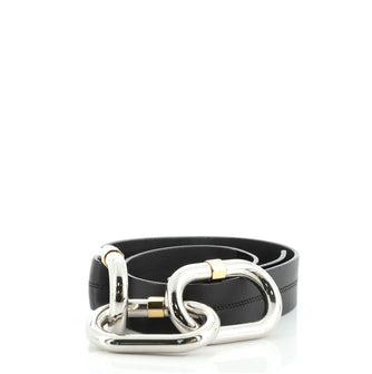 Louis Vuitton Ceinture Chain Belt Leather Thin