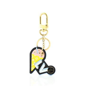 Louis Vuitton Ice Cream Charm and Key Holder Printed Leather