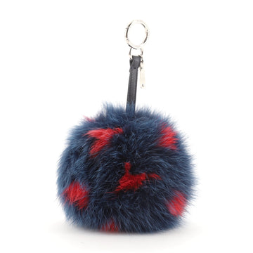 Fendi Pom Pom Bag Charm Fur