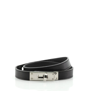 Hermes Kelly Choker Necklace Leather and Metal