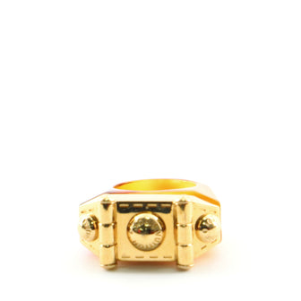 Louis Vuitton Lock Me Triple Stud Metal and Tortoise