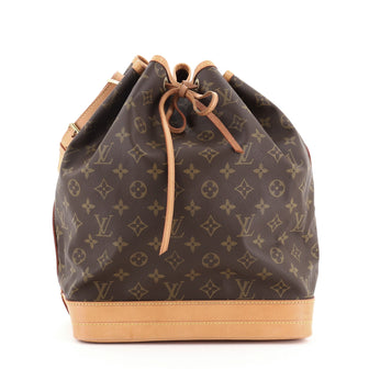 Louis Vuitton Noe Handbag Monogram Canvas Large