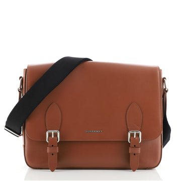 Burberry Hendley Messenger Bag Leather Medium