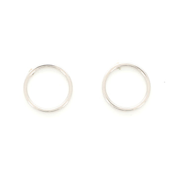 Christian Dior Circle Drop Earrings Metal