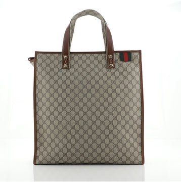 Gucci Web Loop Tote GG Coated Canvas Large