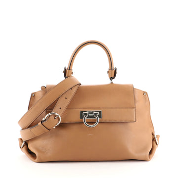 Salvatore Ferragamo Sofia Satchel Smooth Leather Medium